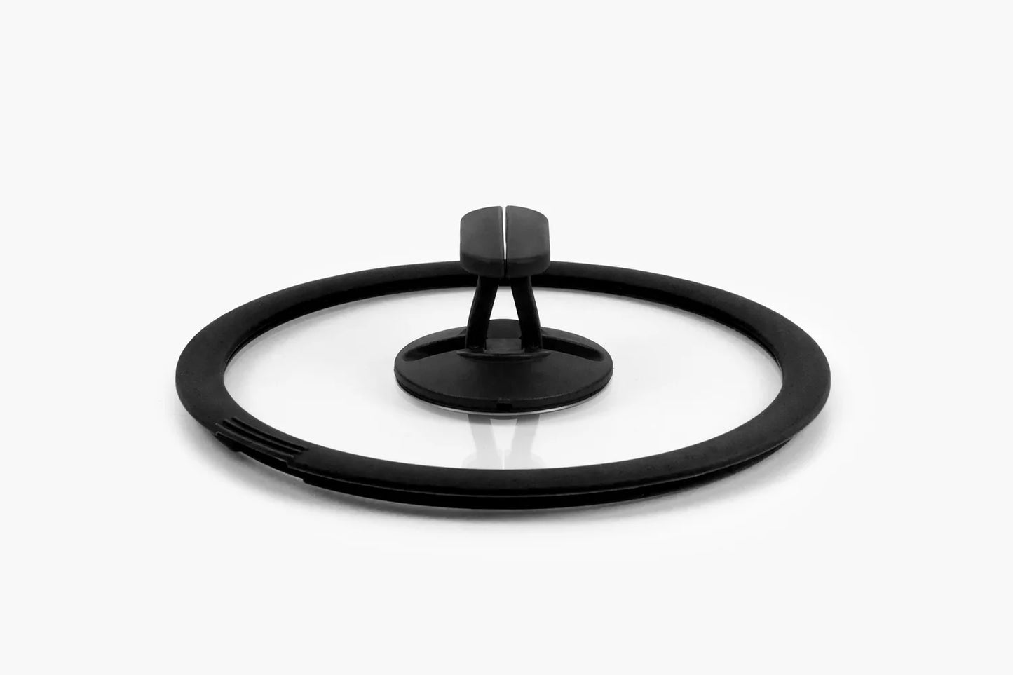 Couvercle empilable en verre noir, diamètre 20 cm