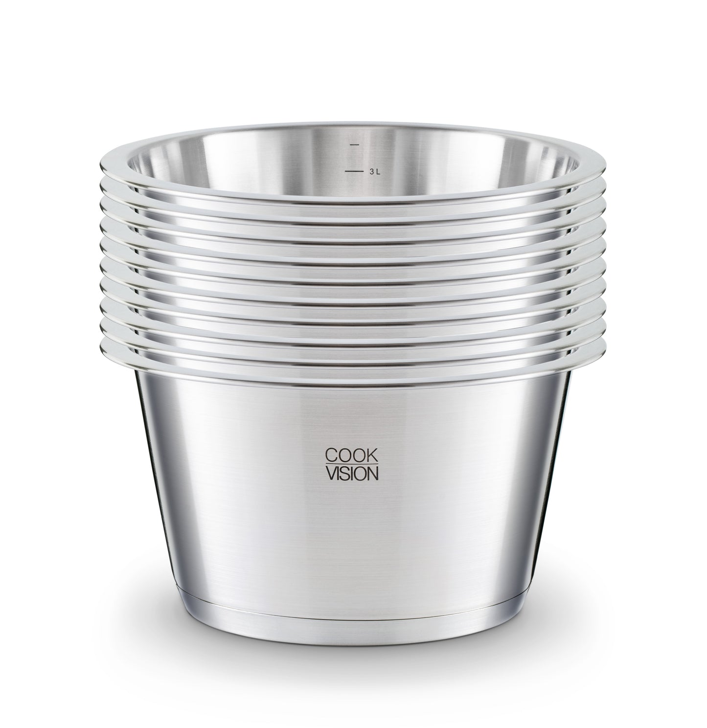 Casserole empilable cookvision 22 x 12,7 cm de 3,8 litres en Inox