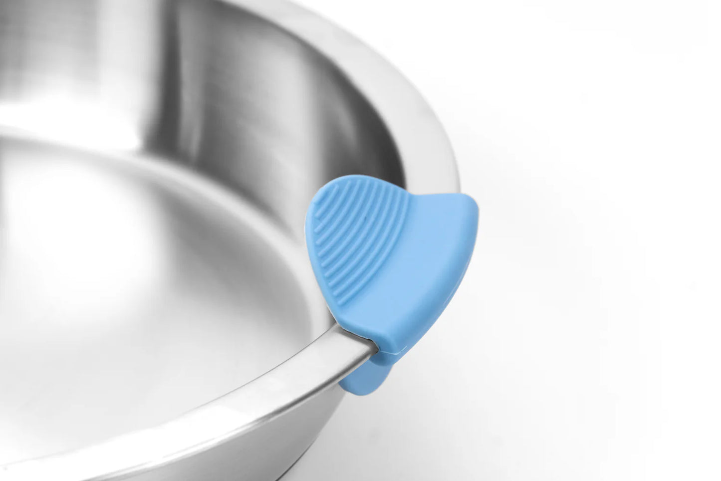 Poignée en silicone bleue