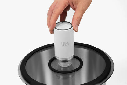 Set de couvercles sous vide en verre 4 pièces, pompe électrique incluse